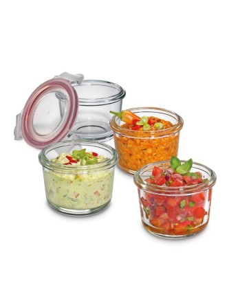 Recipient ermetic din sticla cu capac, 150 ml, Mini - KUCHENPROFI
